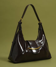 Vintage Brown Large Capacity Faux Leather Shoulder Bags