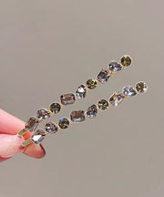 Vintage Gold Alloy Zircon Crystal Hairpin