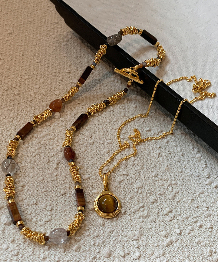 Vintage Gold Copper Overgild Tiger&