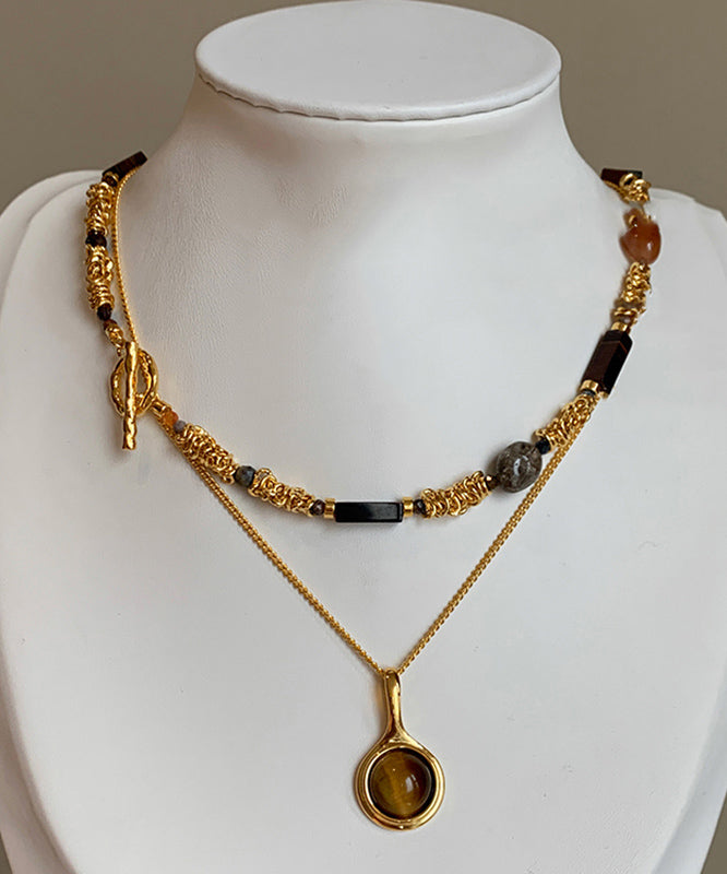 Vintage Gold Copper Overgild Tiger&