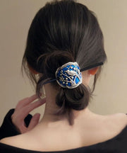 Vintage Magpie Sterling Silver Cloisonne Enamel Hairpin