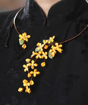 Vintage Orange Alloy Osmanthus Hairpin