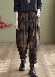 Women Spring Retro Washed Denim Harem Pants 1