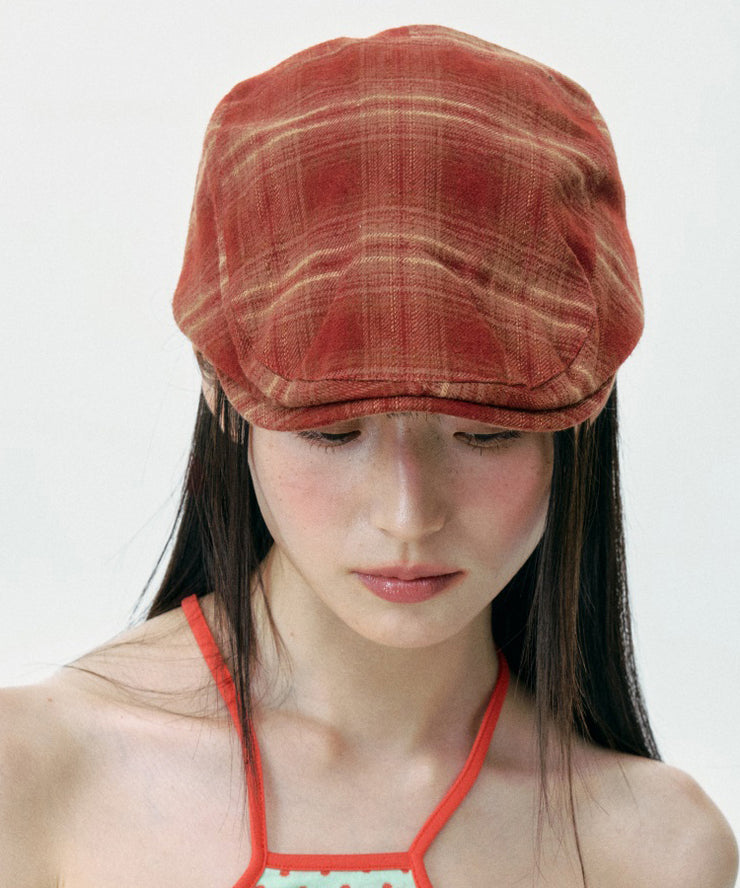 Vintage Rust Red Plaid Painter&