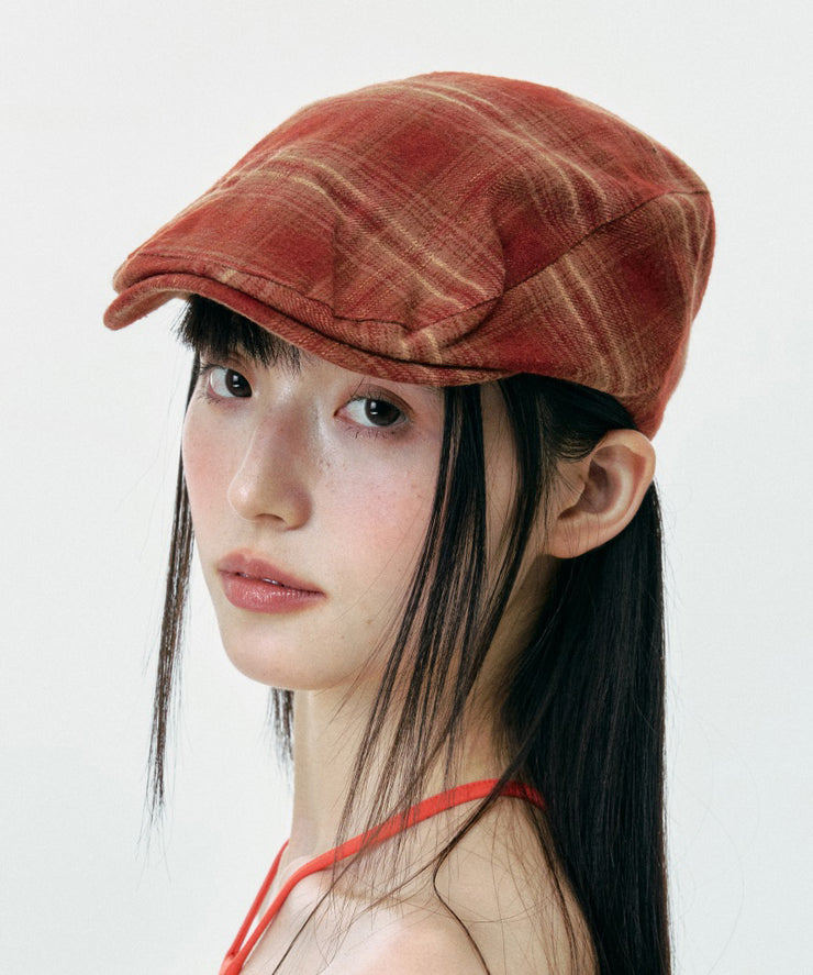 Vintage Rust Red Plaid Painter&