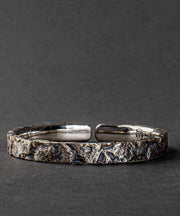 Vintage Sterling Silver A Massive Rock Men Cuff