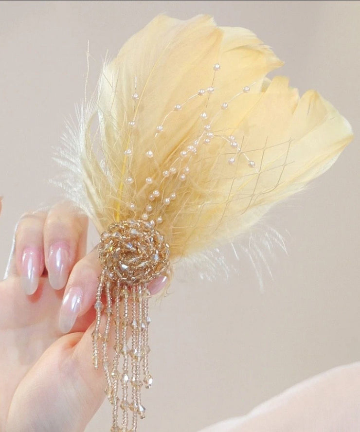 Vogue Gold Alloy Chicken Hair Tassel Hairpin
