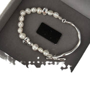 Vogue Gold Colorblock Copper Alloy Pearl Bracelet