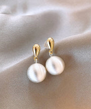 Vogue Gold Copper Alloyv Ball Drop Earrings