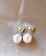 Vogue Gold Copper Alloyv Ball Drop Earrings