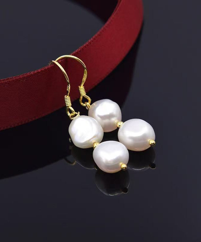 Vogue Gold Copper Overgild Pearl Drop Earrings
