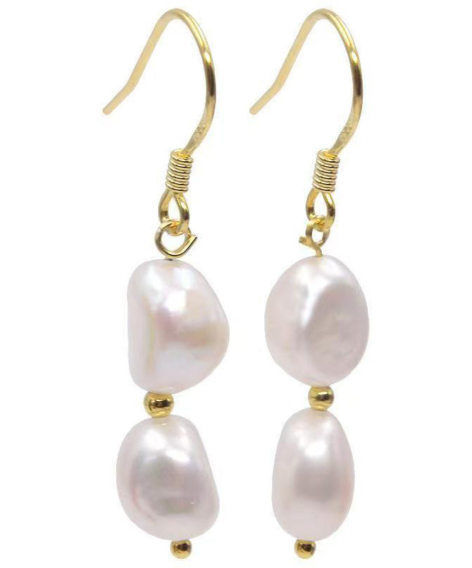 Vogue Gold Copper Overgild Pearl Drop Earrings