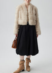 White Thick Fox Fur Cardigan Oversized Winter