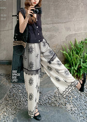Women Black Patchwork Tulle Two Pieces Set Sleeveless