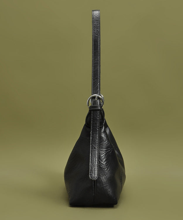 Women Black Solid Durable Faux Leather Shoulder Bags
