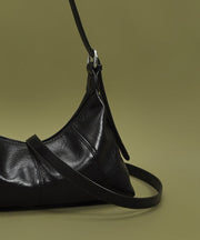 Women Black Solid Durable Faux Leather Shoulder Bags