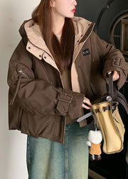 Women Coffee Oversized Pockets Fine Cotton Filled Women Witner Coats