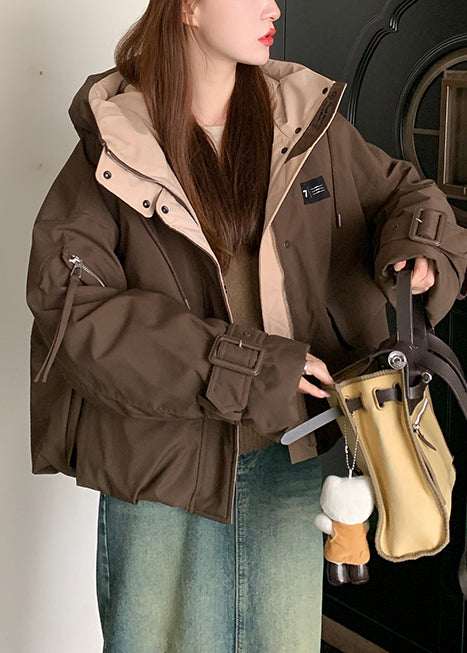 Women Coffee Oversized Pockets Fine Cotton Filled Women Witner Coats