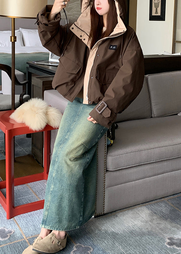 Women Coffee Oversized Pockets Fine Cotton Filled Women Witner Coats