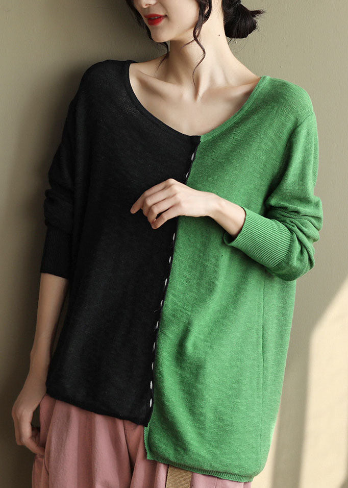 Lace Patchwork Oversize Top Stripes Women Organic Cotton main image 1