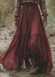Women Colorblock V-Neck Print Patchwork Cotton Long Dress Spring