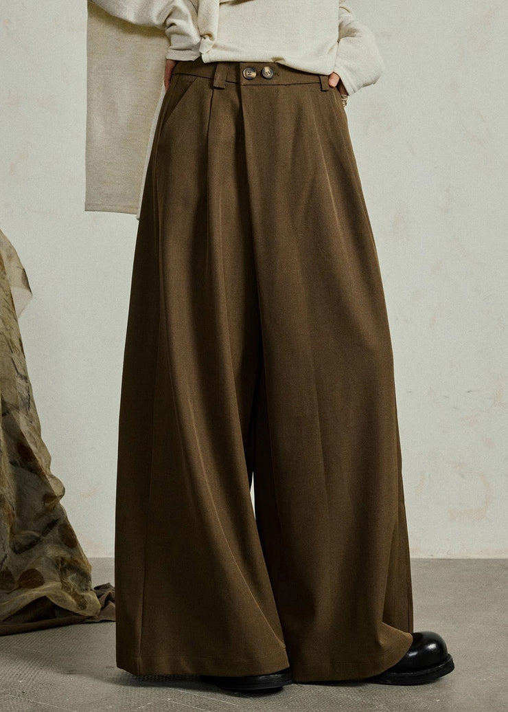 Women Ginger Pockets High Waist Wide Leg Pants