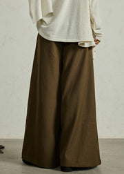 Women Ginger Pockets High Waist Wide Leg Pants