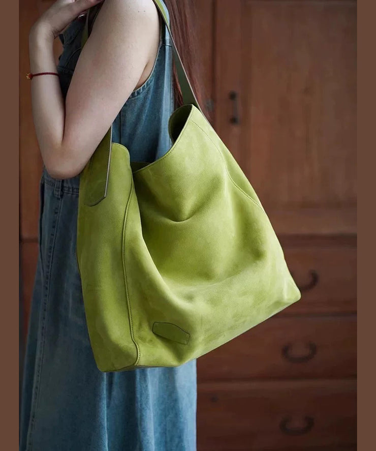 Women Green Large Capacity Faux Leather Shoulder Bag