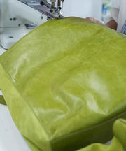 Women Green Large Capacity Faux Leather Shoulder Bag