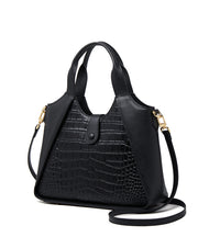 Women Grey Patchwork Durable Calf Leather Tote Bag