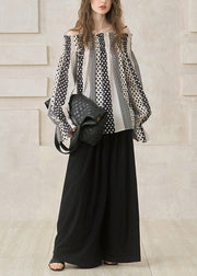 Women Khaki Cold Shoulder Print Cotton Tops Spring