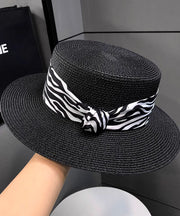 Women Khaki Versatile Straw Woven Cloche Hat