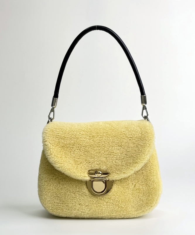 Women Stylish Pink Versatile Woolen Shoulder Bag