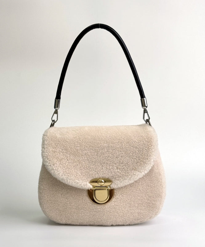 Women Stylish Pink Versatile Woolen Shoulder Bag