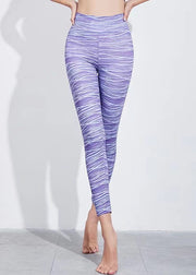 Women Tummy Control Print Capri Gym Shark Leggings