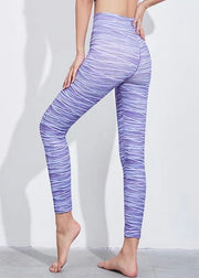 Women Tummy Control Print Capri Gym Shark Leggings