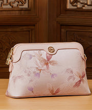 Women Vintage Green Print Silk CrossBody Bag