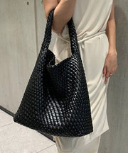 Women White Large Capacity Faux Leather Shoulder Bag