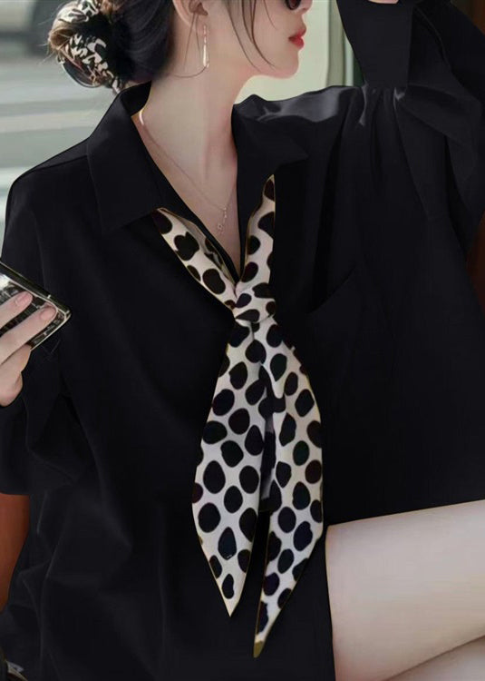Women White Peter Pan Collar Neck Solid Cotton Shirt Fall