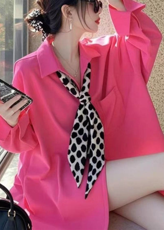 Women White Peter Pan Collar Neck Solid Cotton Shirt Fall