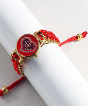 Women White Stainless Steel Alloy Zircon Quartz Movement Watches