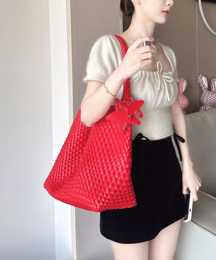 Women Yellow Large Capacity Faux Leather Shoulder Bag