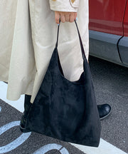 Women Yellow Suede Large Capacity Shoulder Bag