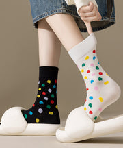 Women's Autumn Breathable Jacquard Mid Calf Socks