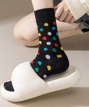 Women's Autumn Breathable Jacquard Mid Calf Socks