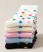 Women's Autumn Breathable Jacquard Mid Calf Socks