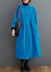 French purple  corduroy coats Inspiration thick Cinched women coats ( Limited Stock)