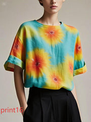 Fitted print20 Patchwork Cotton Tank Summer