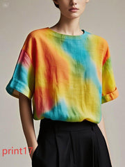 Fitted print20 Patchwork Cotton Tank Summer
