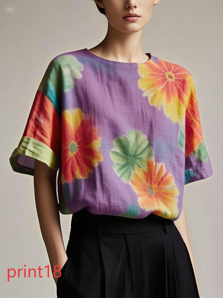 Fitted print20 Patchwork Cotton Tank Summer